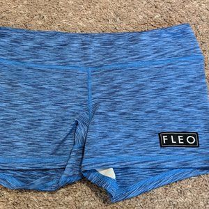 Barbella Box Blue Fleo Shorts